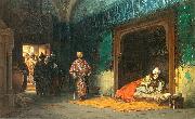 Stanislaw Chlebowski Sultan Bayezid prisoned by Timur. Germany oil painting artist